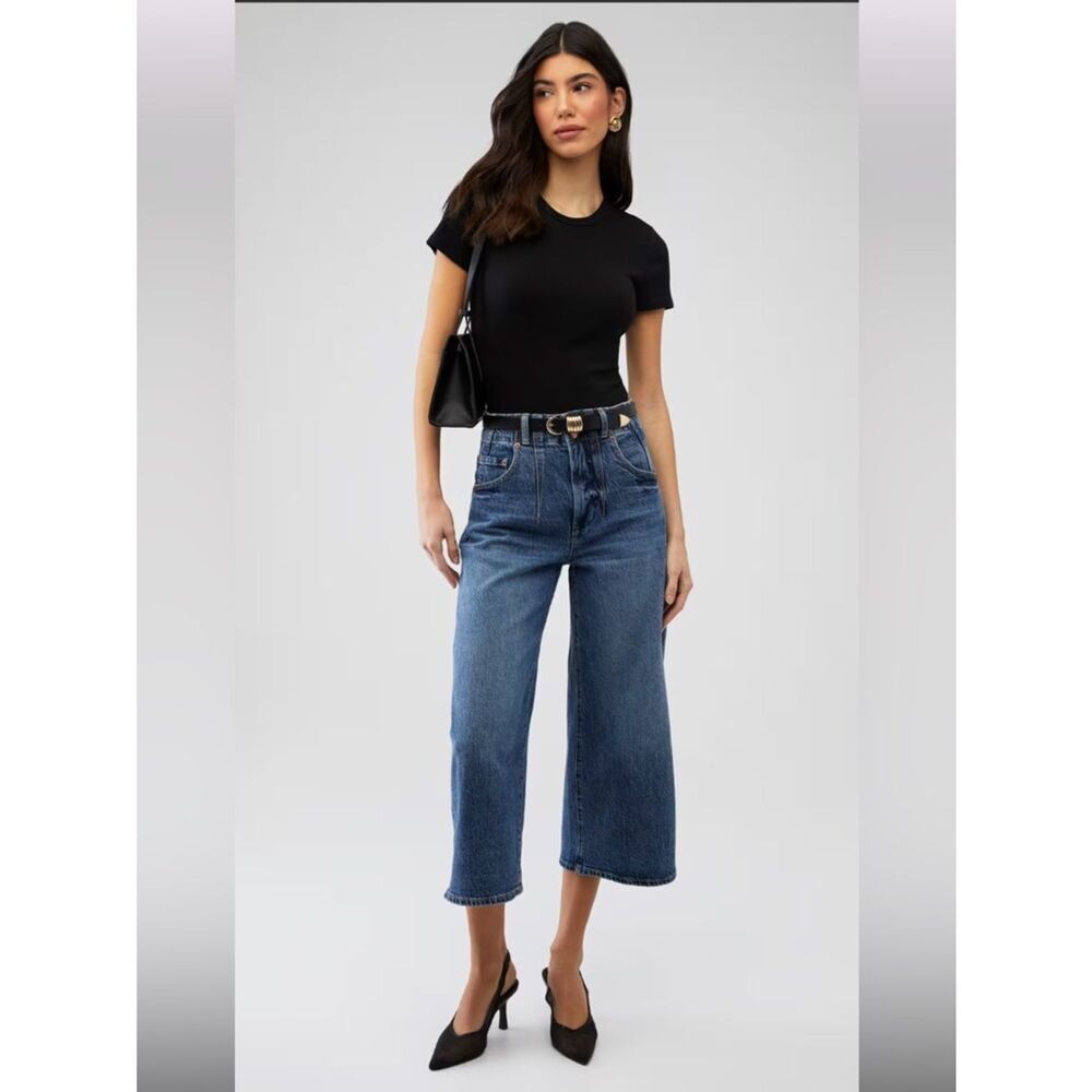 NWT PISTOLA Women's Scarlett High Rise Cropped Jeans Size 30